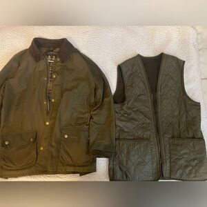 Barbour jacket with liner